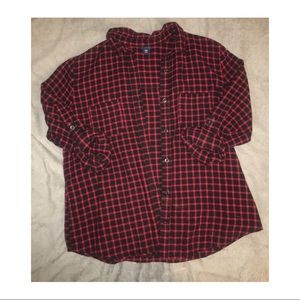 RED AND BLACK FLANNEL SIZE XL